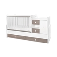 Bed MiniMAX NEW white+coffee /removed front panels/